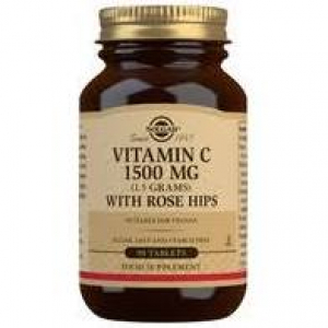 SOLGAR VIT C 1500+ROSEHIP 90 CAPSULAS (ESCARAMUJO)