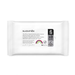 SUAVINEX TOALLITAS HIGIENIZANTES PARA MANOS 10 UNIDADES