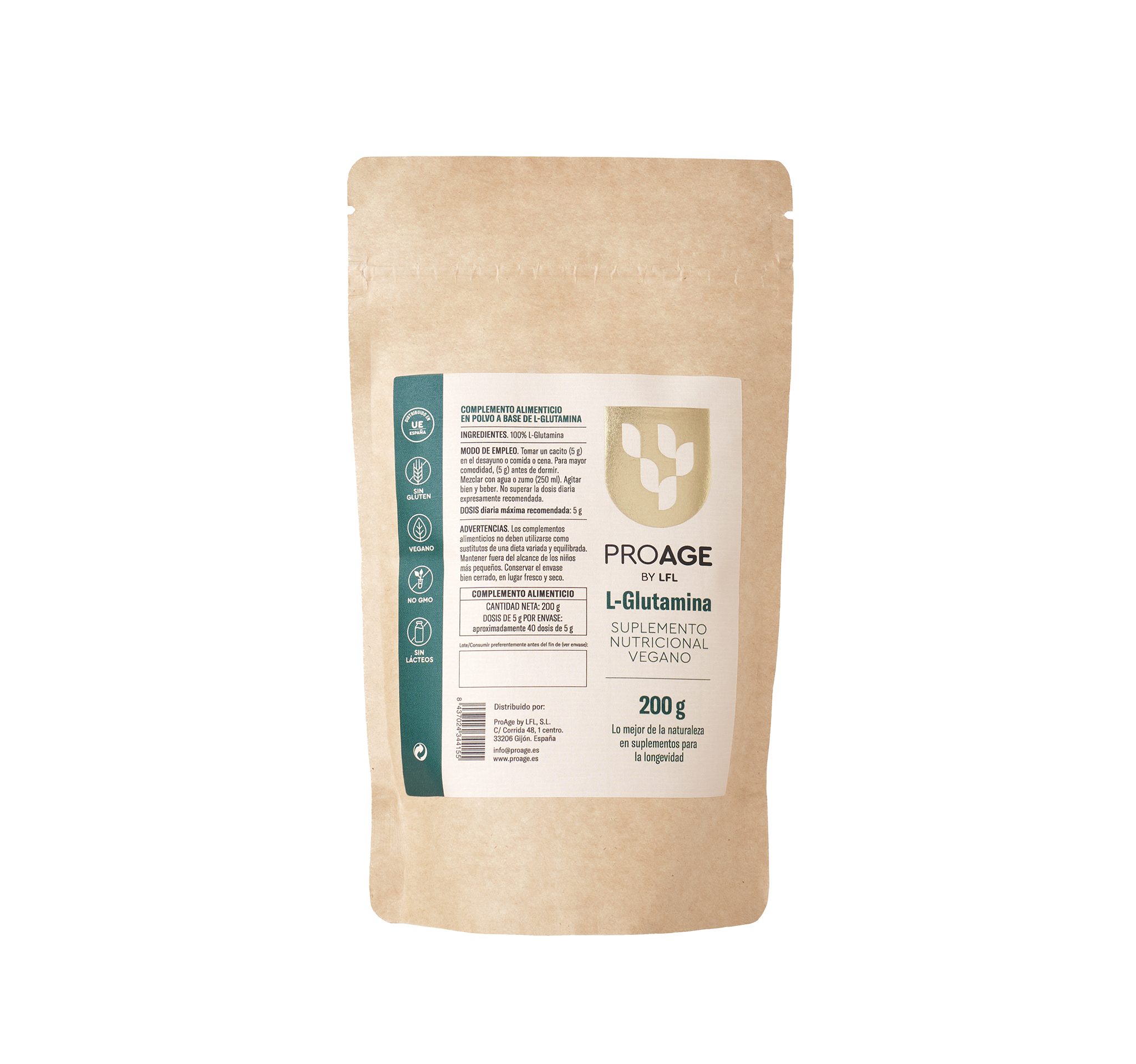 PROAGE L-Glutamina 200 g