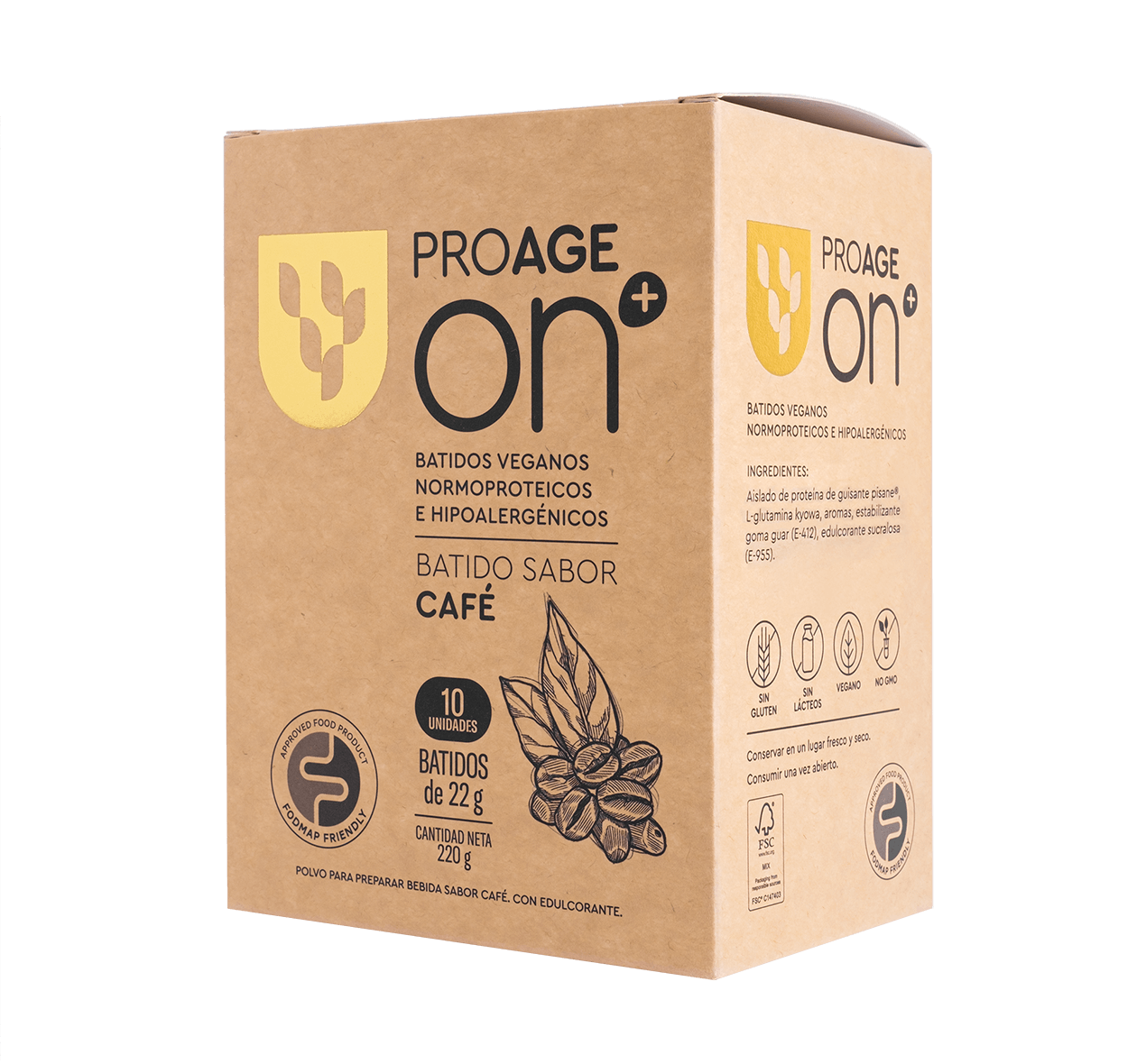 PROAGE On+ Batido de Café 10 sobres
