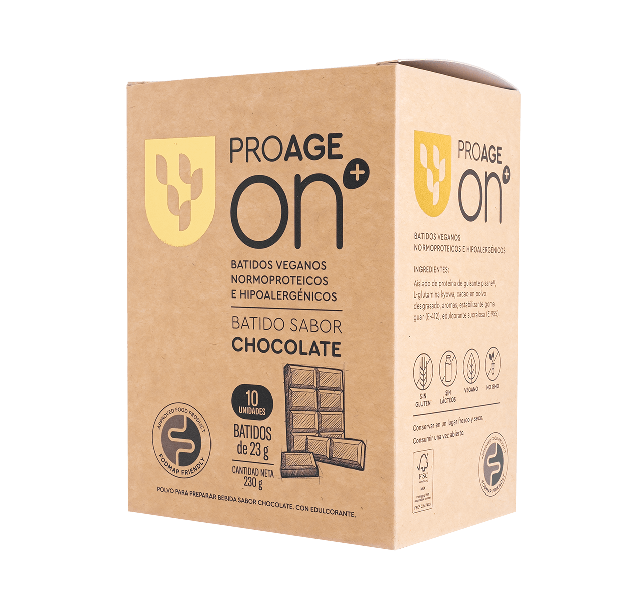 PROAGE On+ Batido de Chocolate 10 sobres