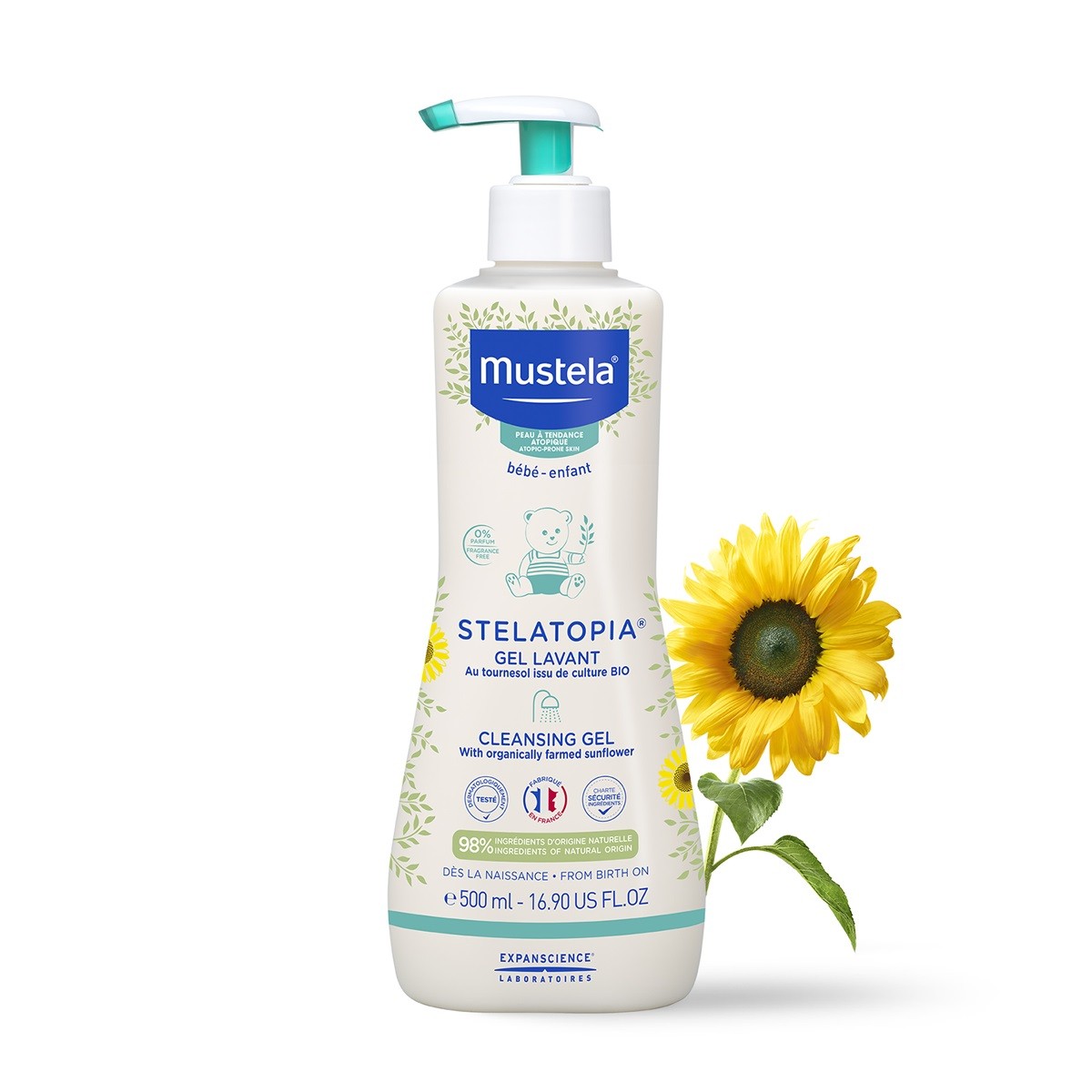 MUSTELA Stelatopia Gel Lavante Anti-tiranteces 500ml