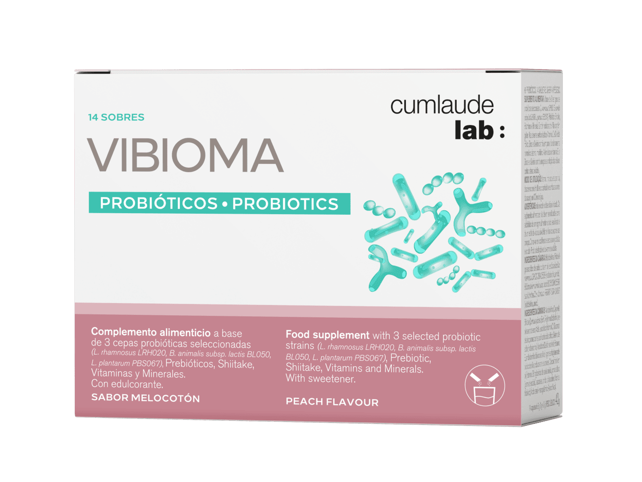 CUMLAUDE LAB : Vibioma Probióticos 14 sobres Sabor Melocotón