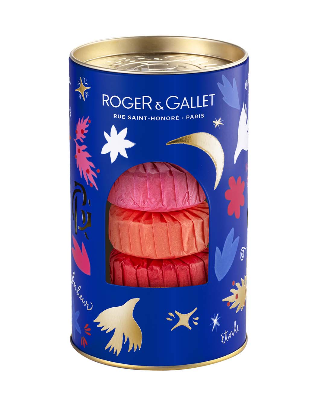 ROGER & GALLET Lata 3 Jabones (Jengibre Rojo+Fleur de Figuier+Rosa)