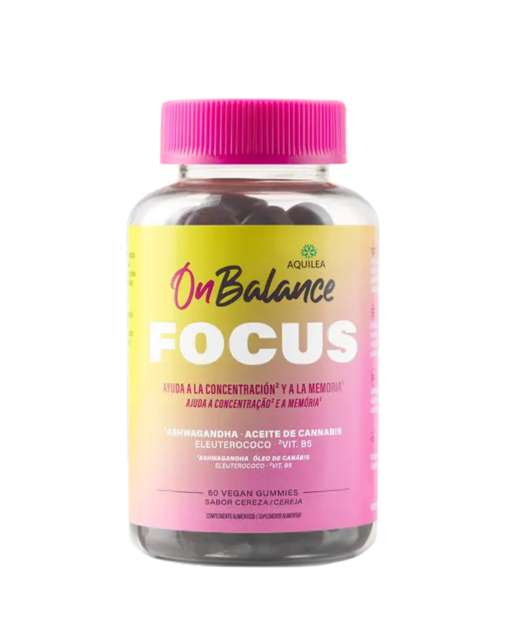 AQUILEA OnBalance Focus 60 gominolas sabor cereza