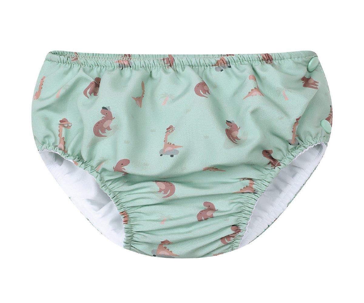 TUTETE Bañador Pañal Dino Cool verde 0-12 meses